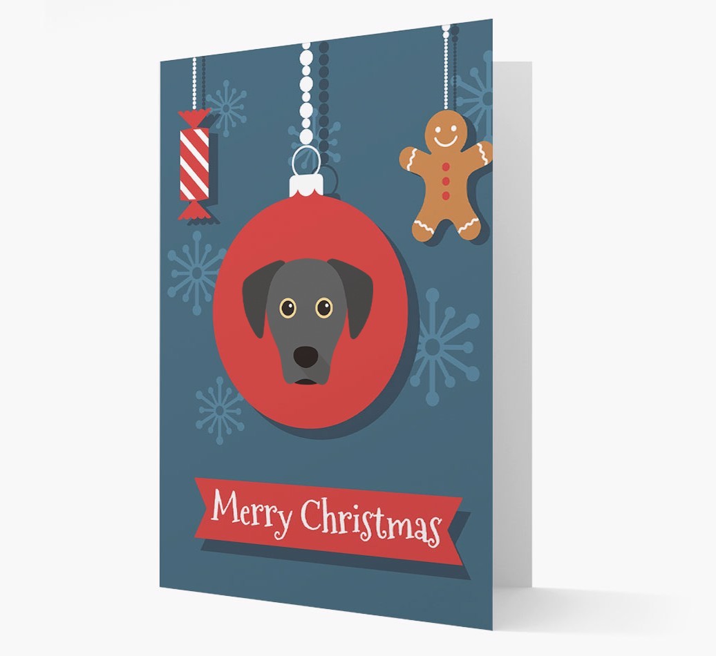 {breedCommonName} Ornament Christmas Card