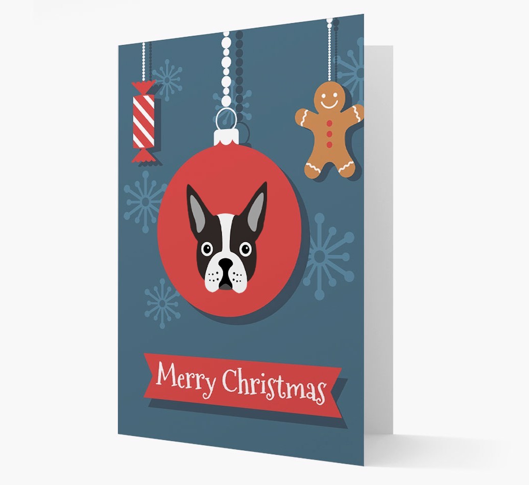 {breedCommonName} Ornament Christmas Card