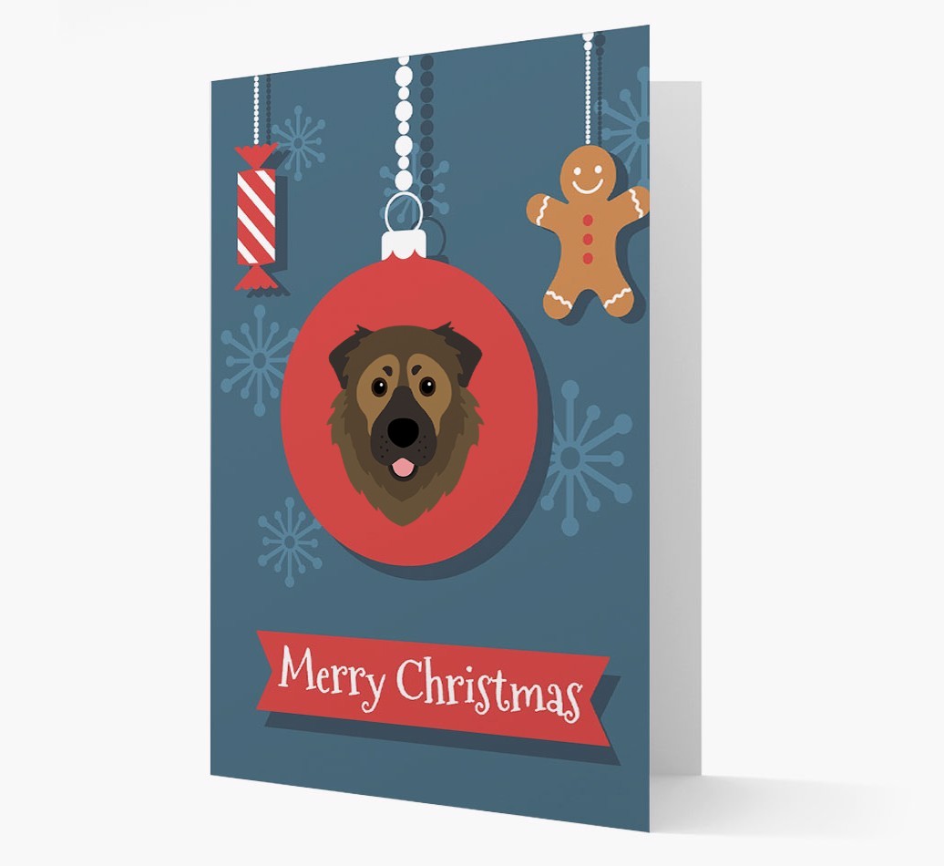{breedCommonName} Ornament Christmas Card