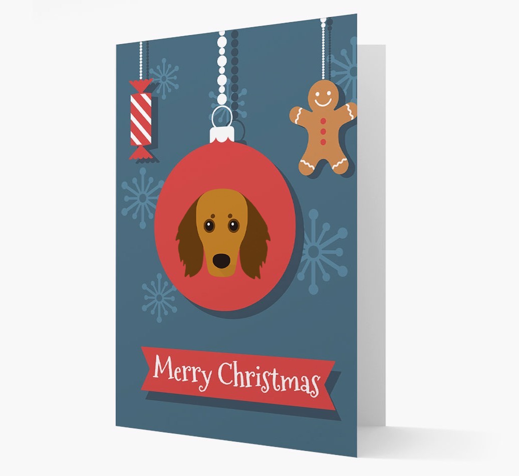 {breedCommonName} Ornament Christmas Card