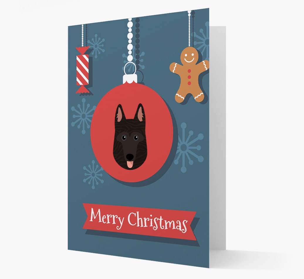 {breedCommonName} Ornament Christmas Card
