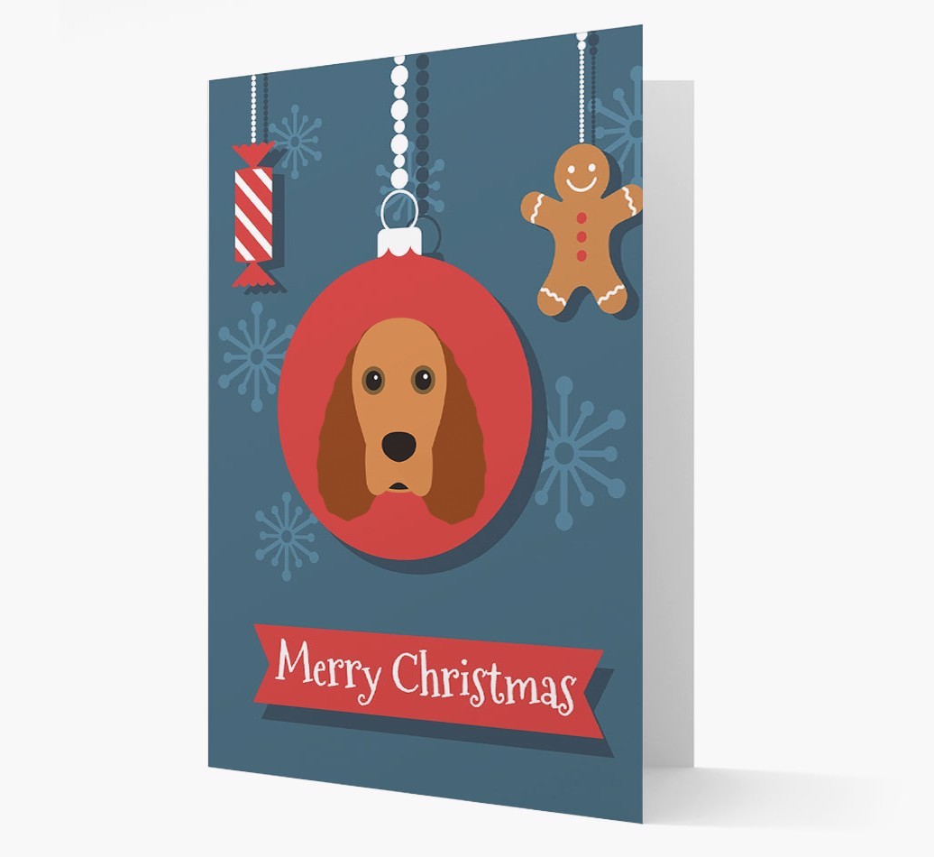{breedCommonName} Ornament Christmas Card
