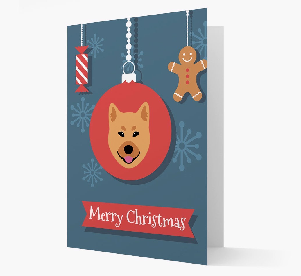 {breedCommonName} Ornament Christmas Card