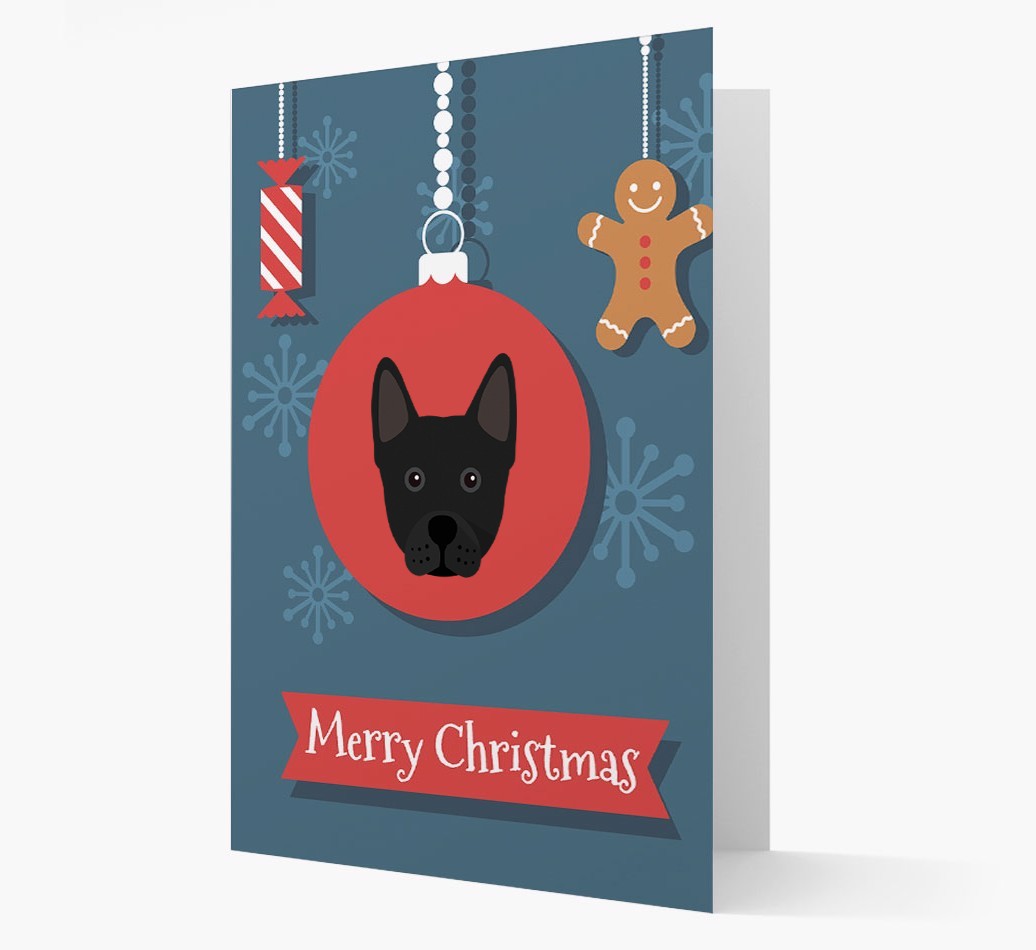 {breedCommonName} Ornament Christmas Card