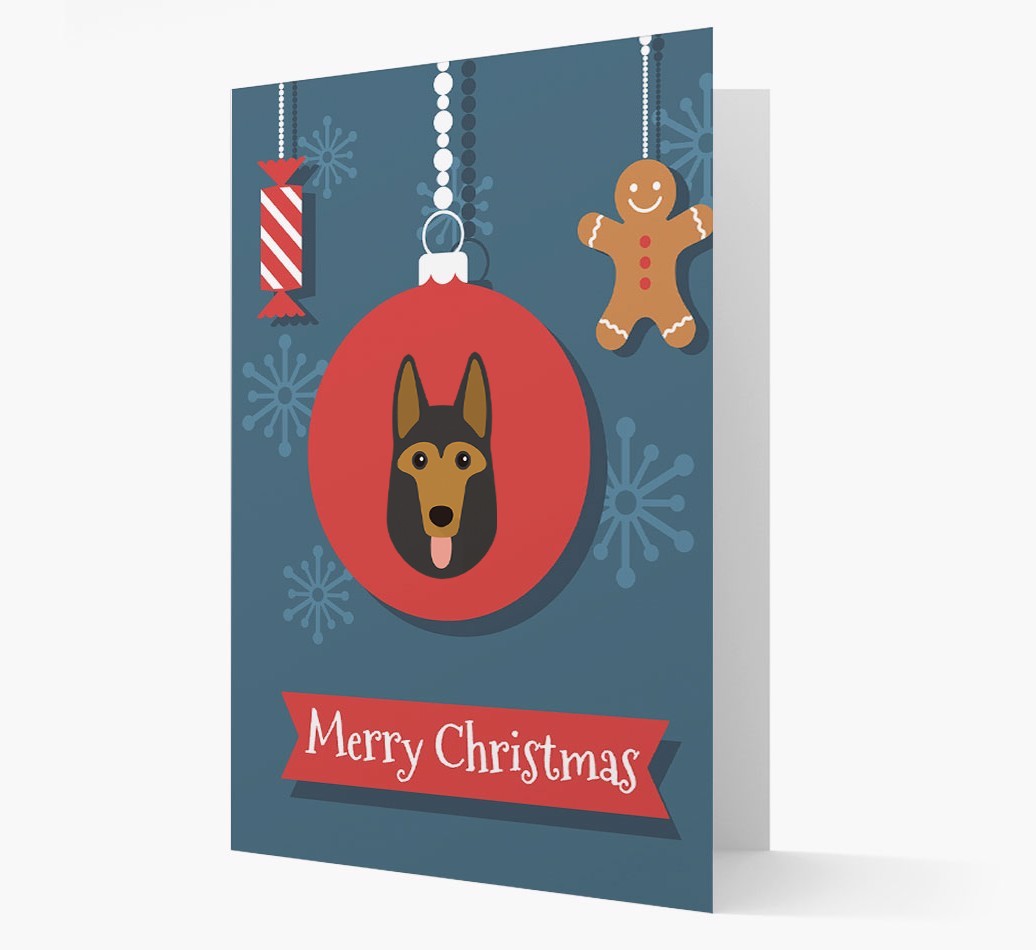 {breedCommonName} Ornament Christmas Card