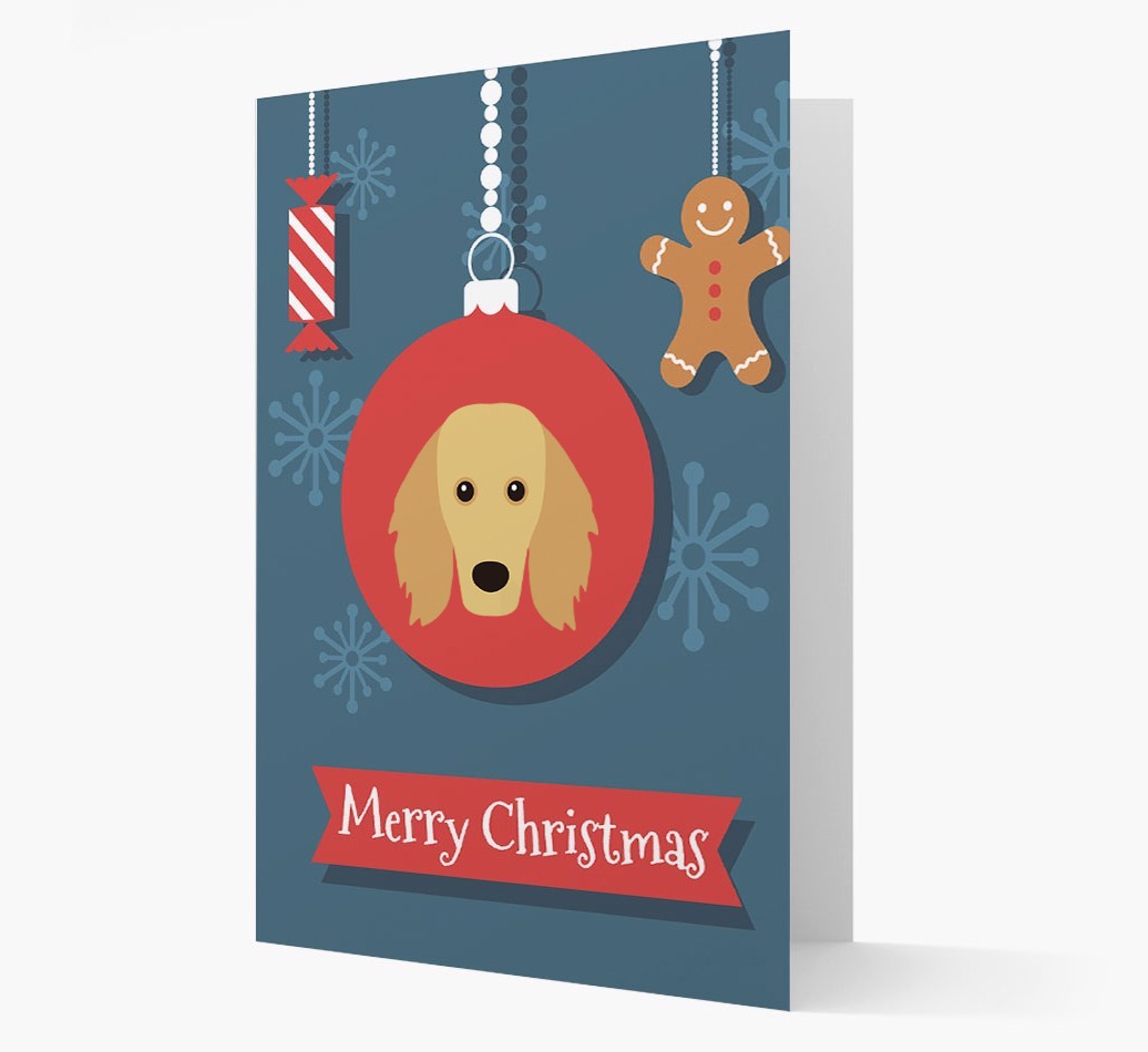 {breedCommonName} Ornament Christmas Card