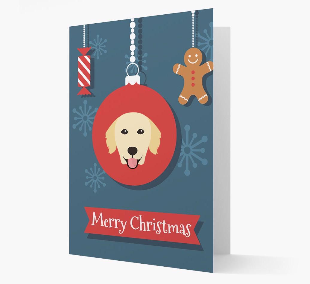 {breedCommonName} Ornament Christmas Card