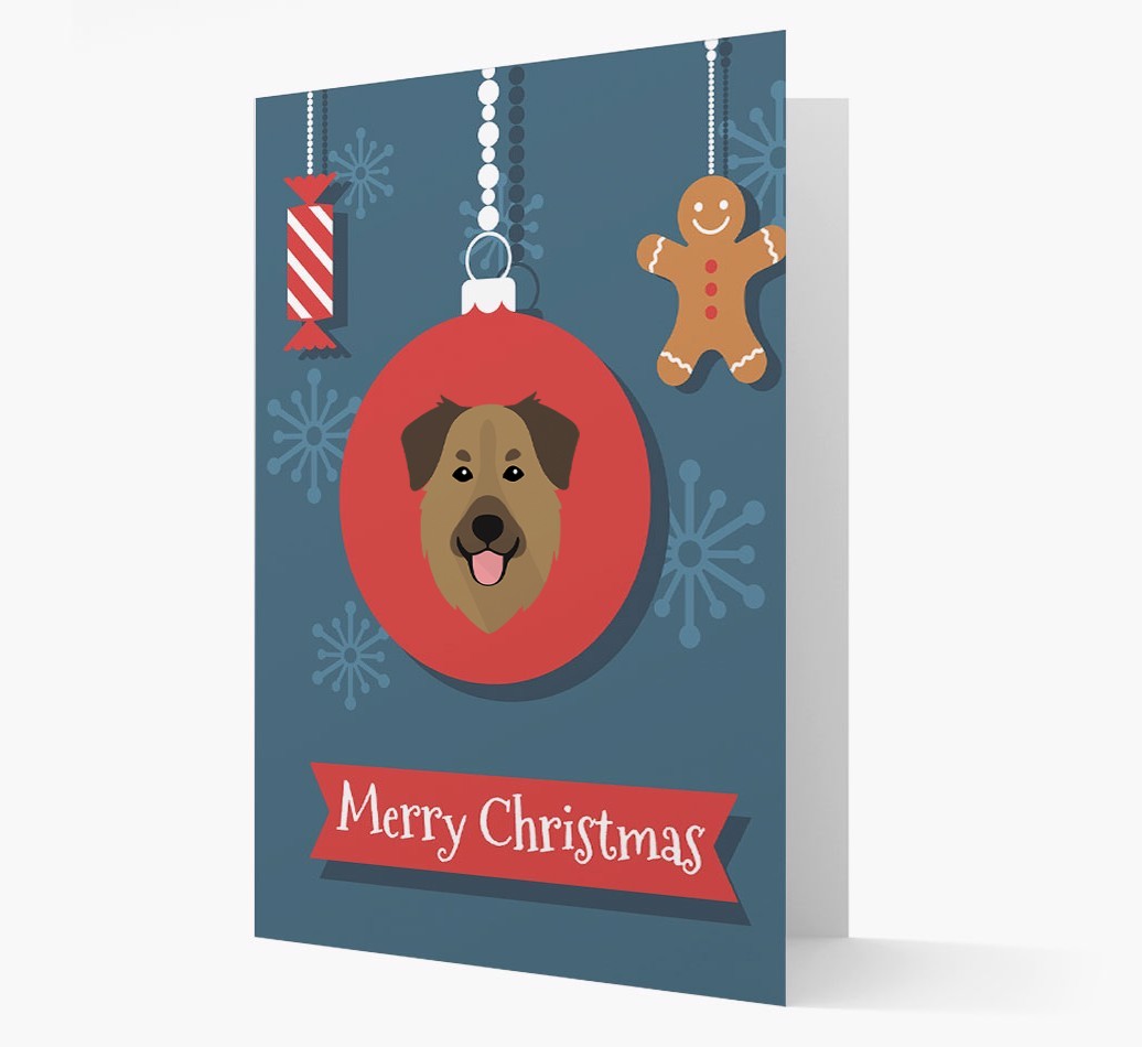 {breedCommonName} Ornament Christmas Card
