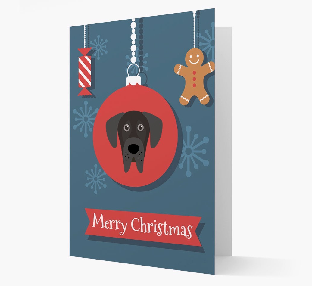 {breedCommonName} Ornament Christmas Card