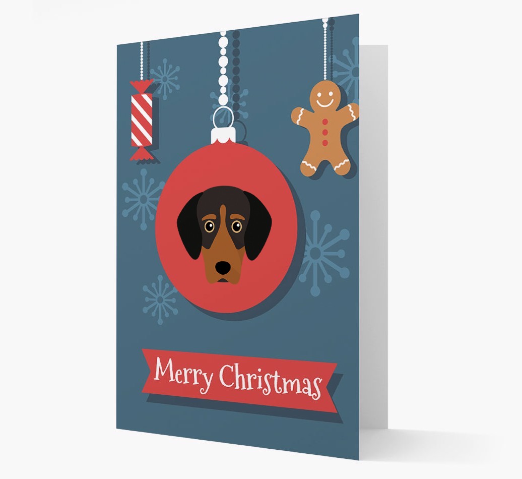 {breedCommonName} Ornament Christmas Card