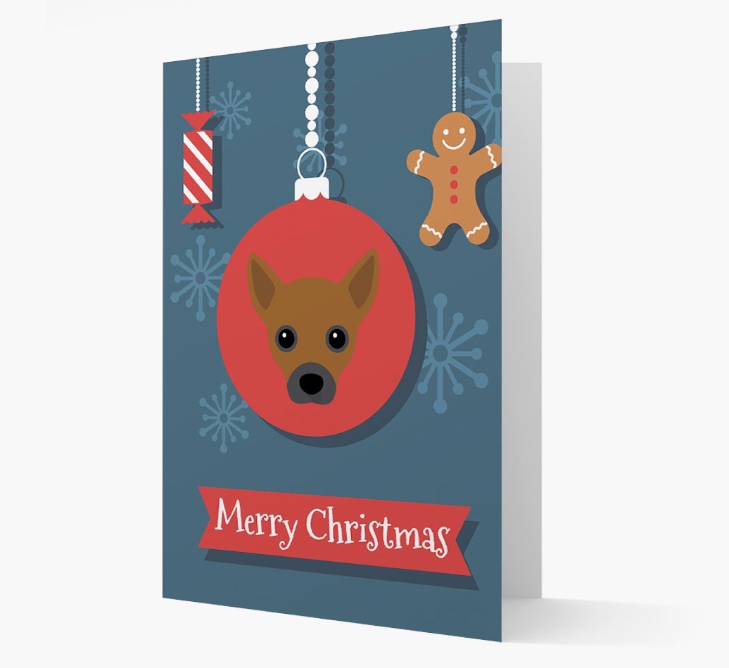 {breedCommonName} Ornament Christmas Card