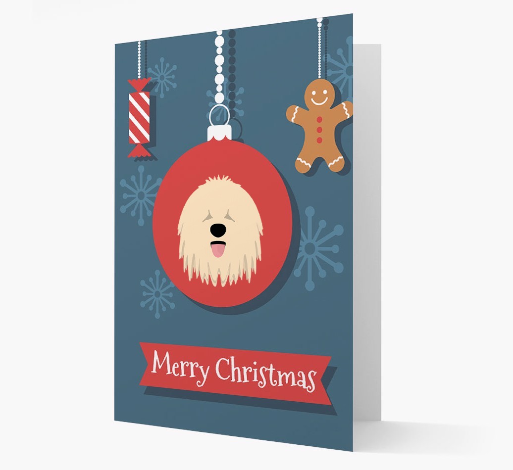 {breedCommonName} Ornament Christmas Card
