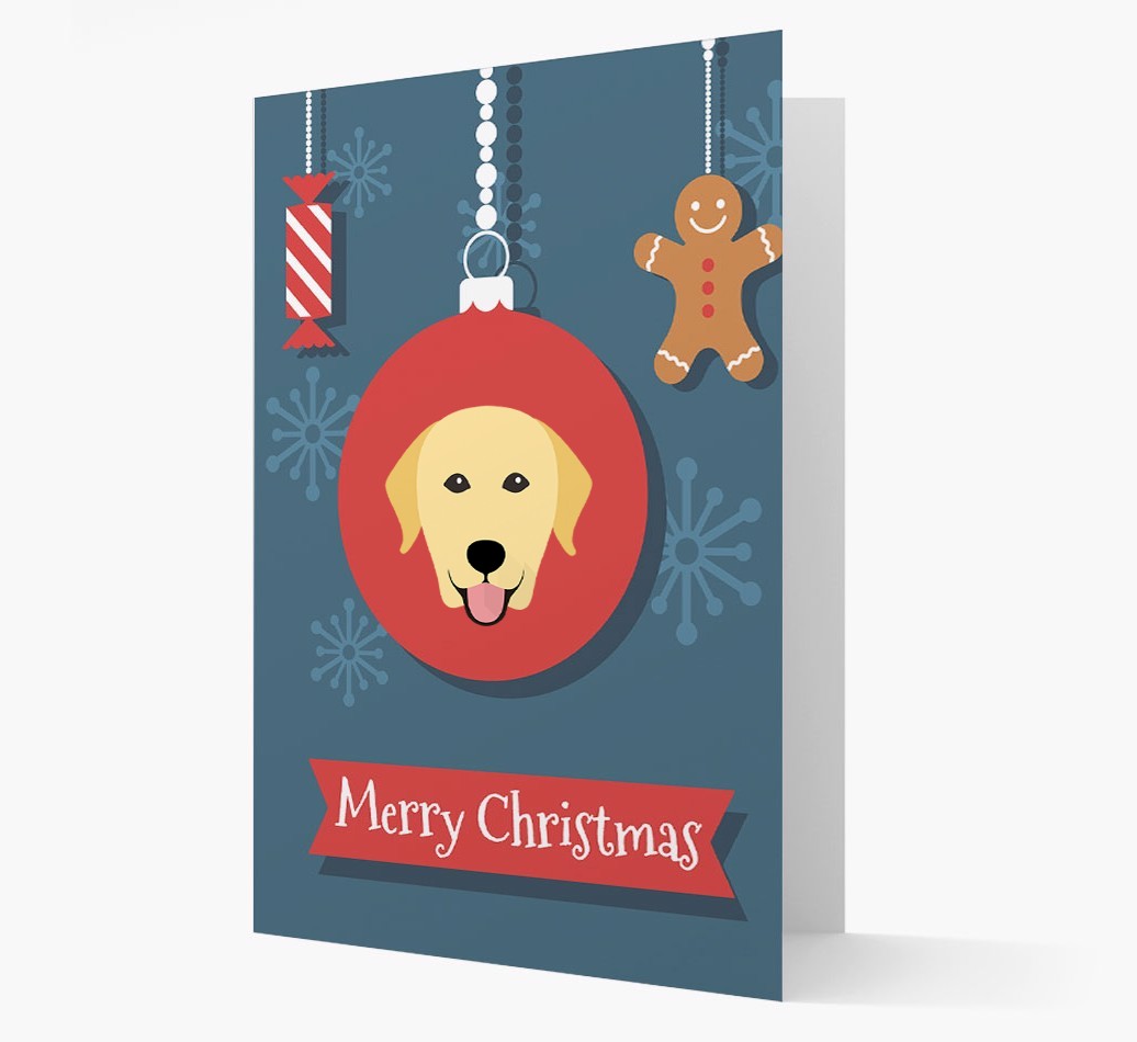 {breedCommonName} Ornament Christmas Card