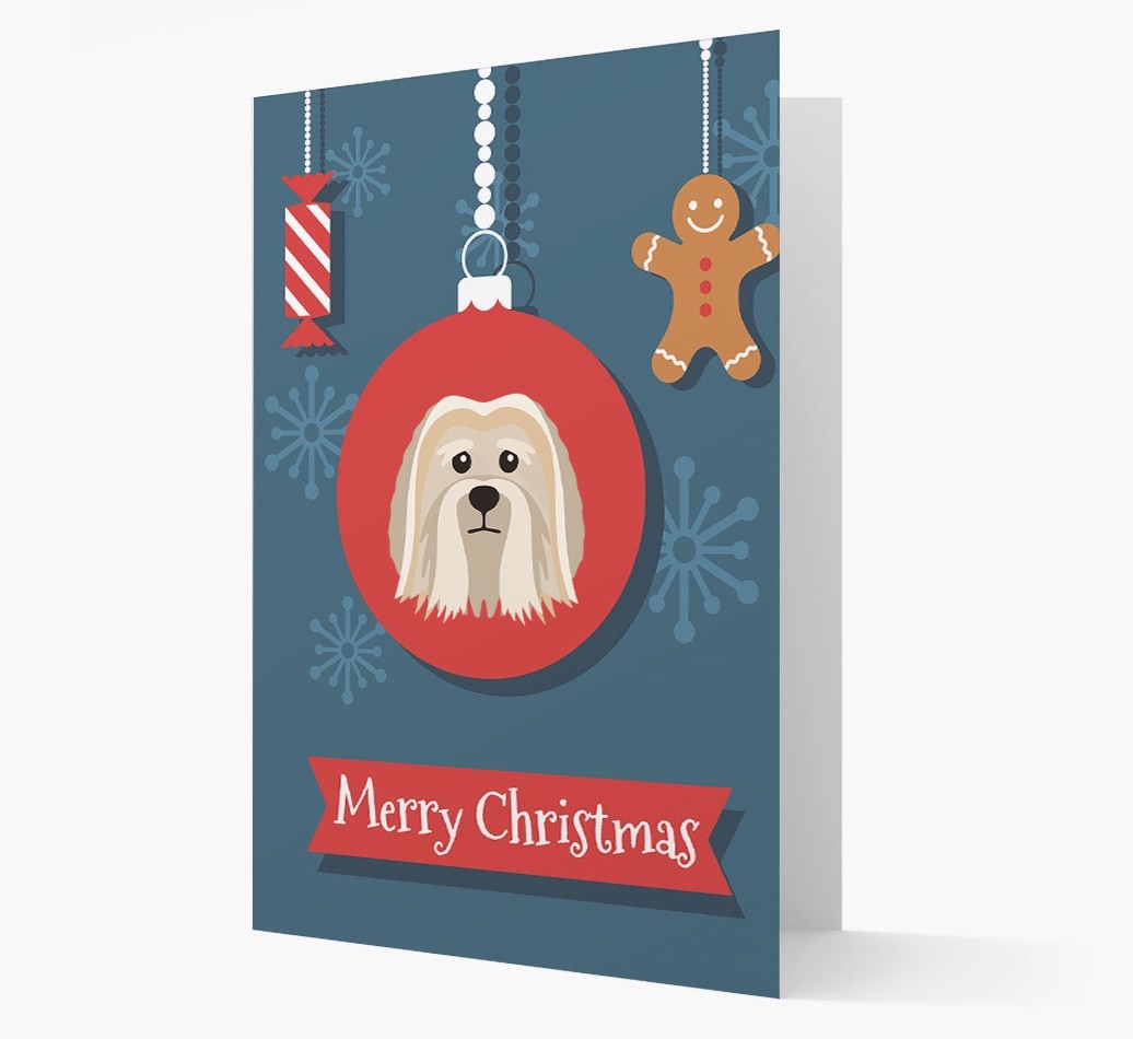 {breedCommonName} Ornament Christmas Card
