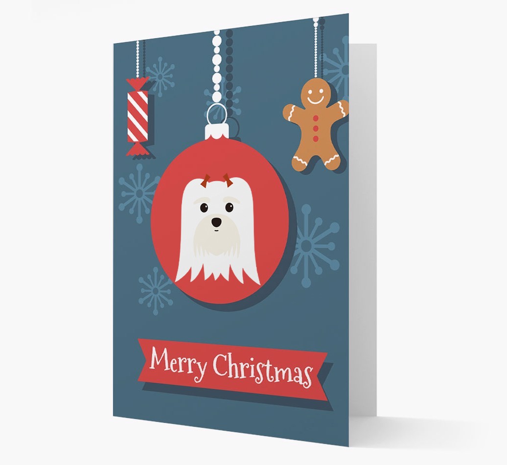 {breedCommonName} Ornament Christmas Card