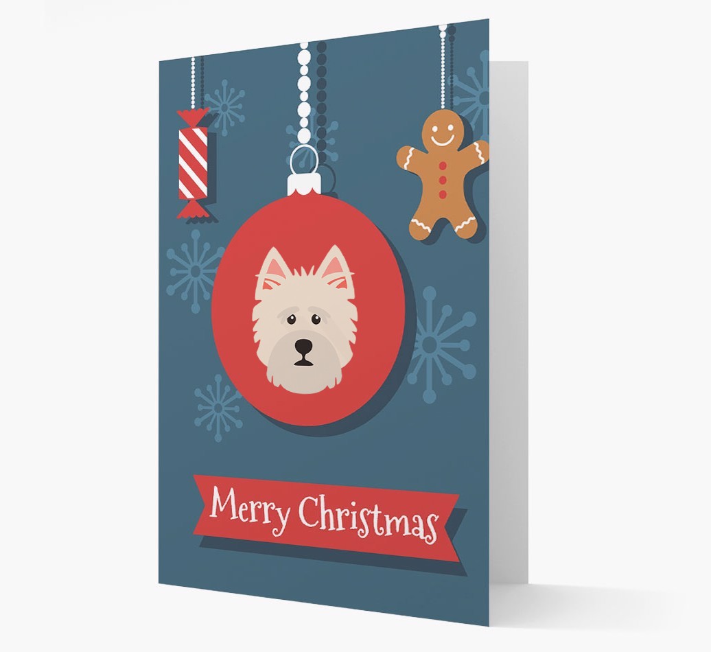 {breedCommonName} Ornament Christmas Card