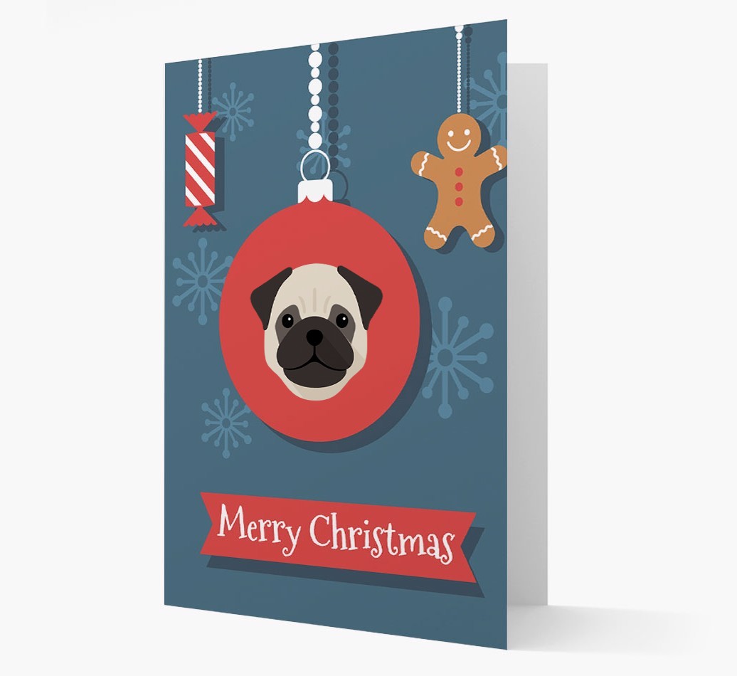 {breedCommonName} Ornament Christmas Card