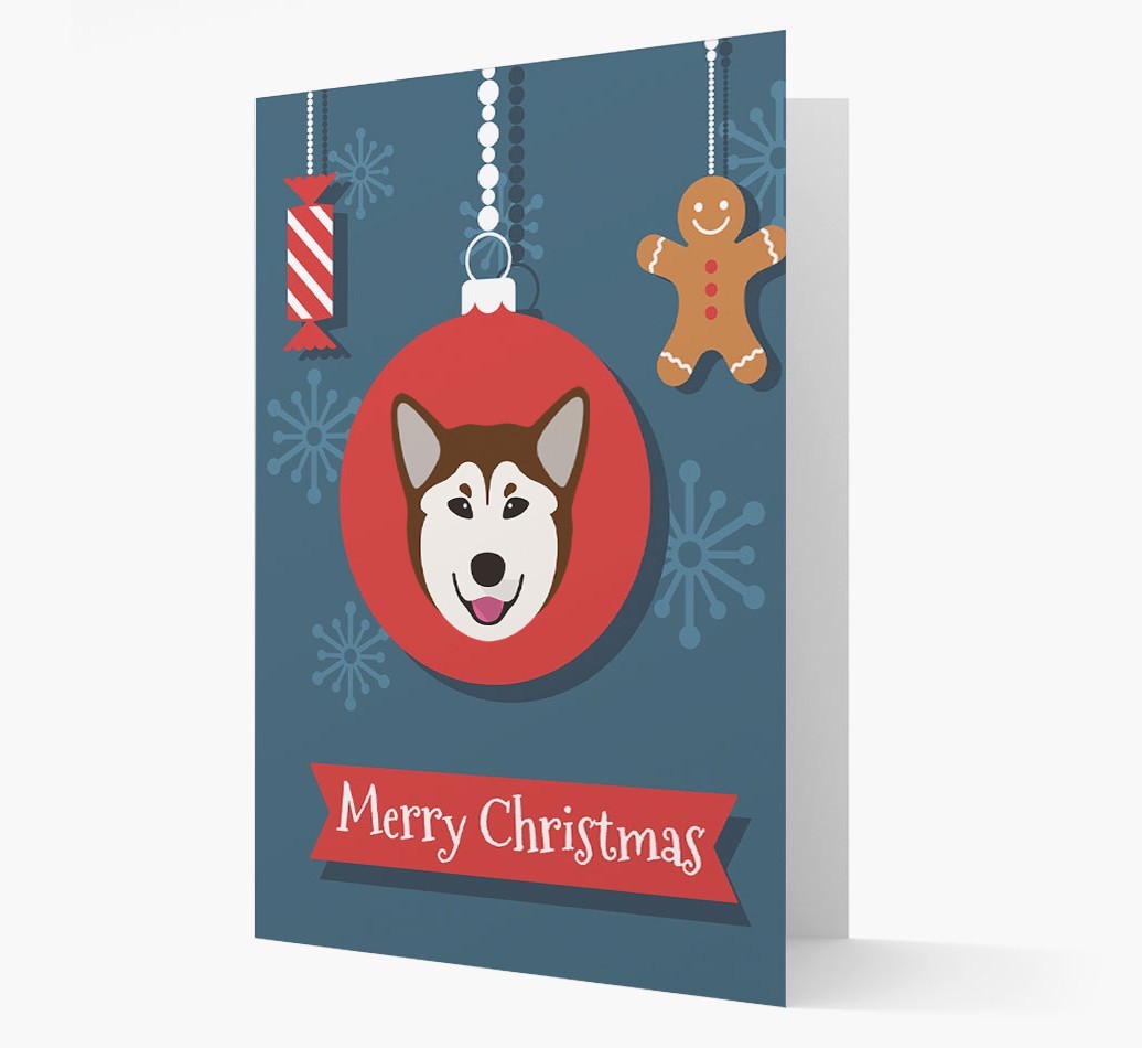 {breedCommonName} Ornament Christmas Card