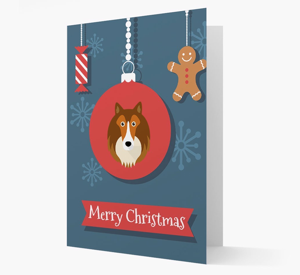 {breedCommonName} Ornament Christmas Card
