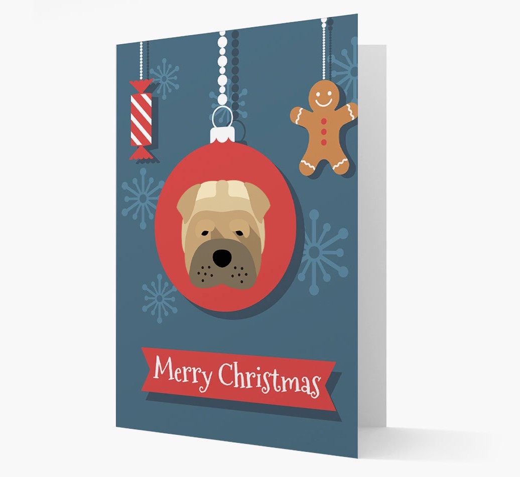 {breedCommonName} Ornament Christmas Card