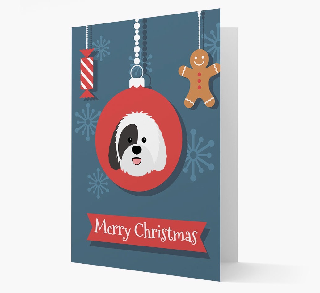 {breedCommonName} Ornament Christmas Card