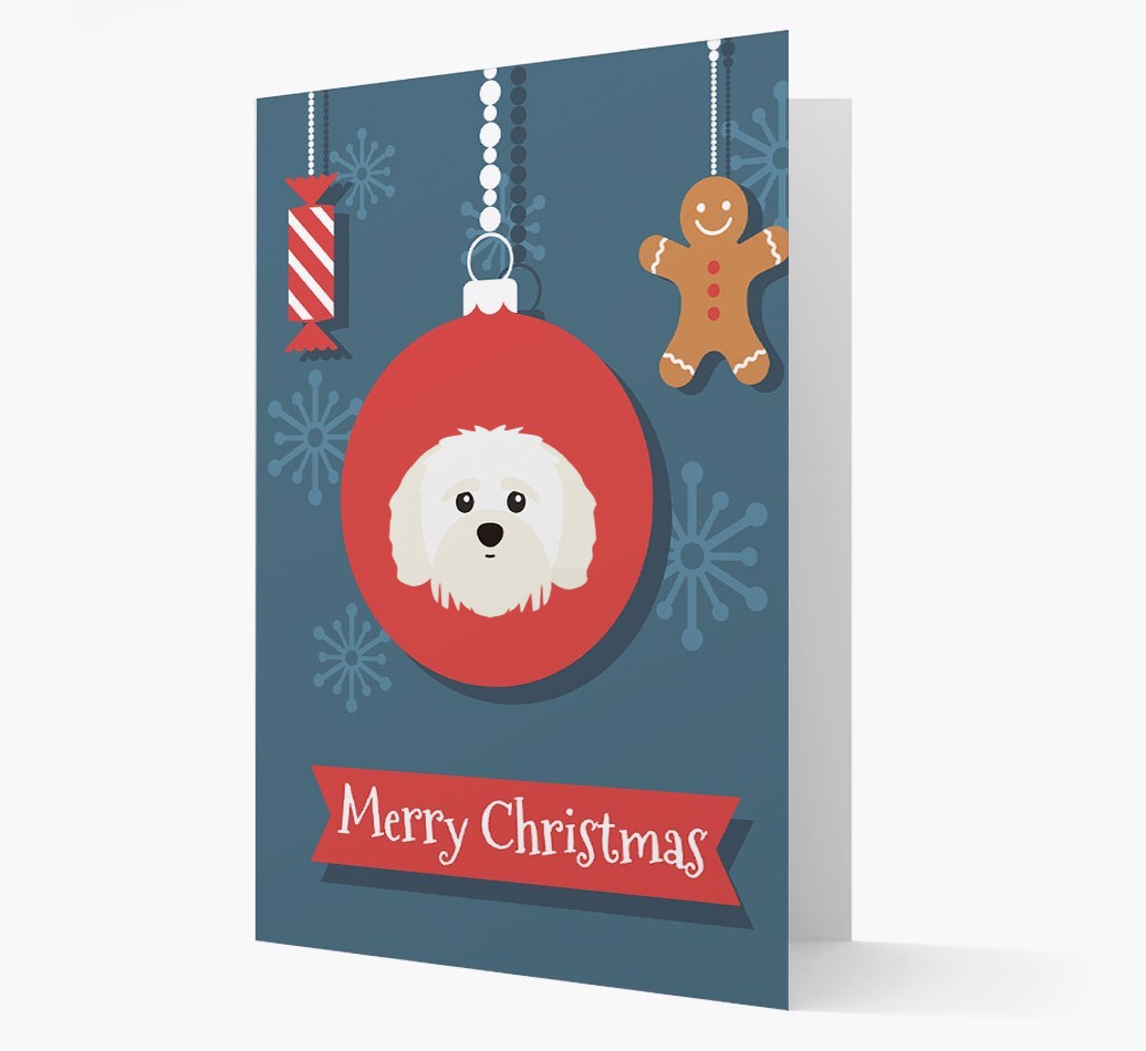 {breedCommonName} Ornament Christmas Card