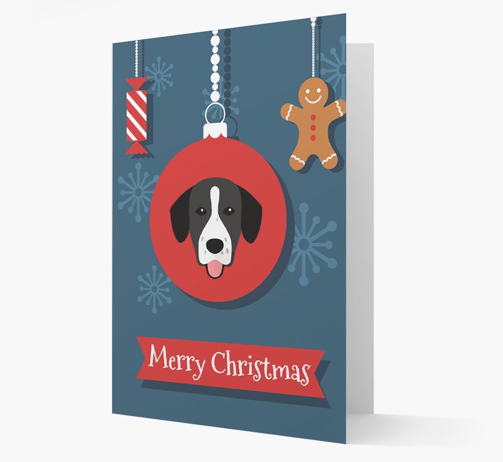 {breedCommonName} Ornament Christmas Card