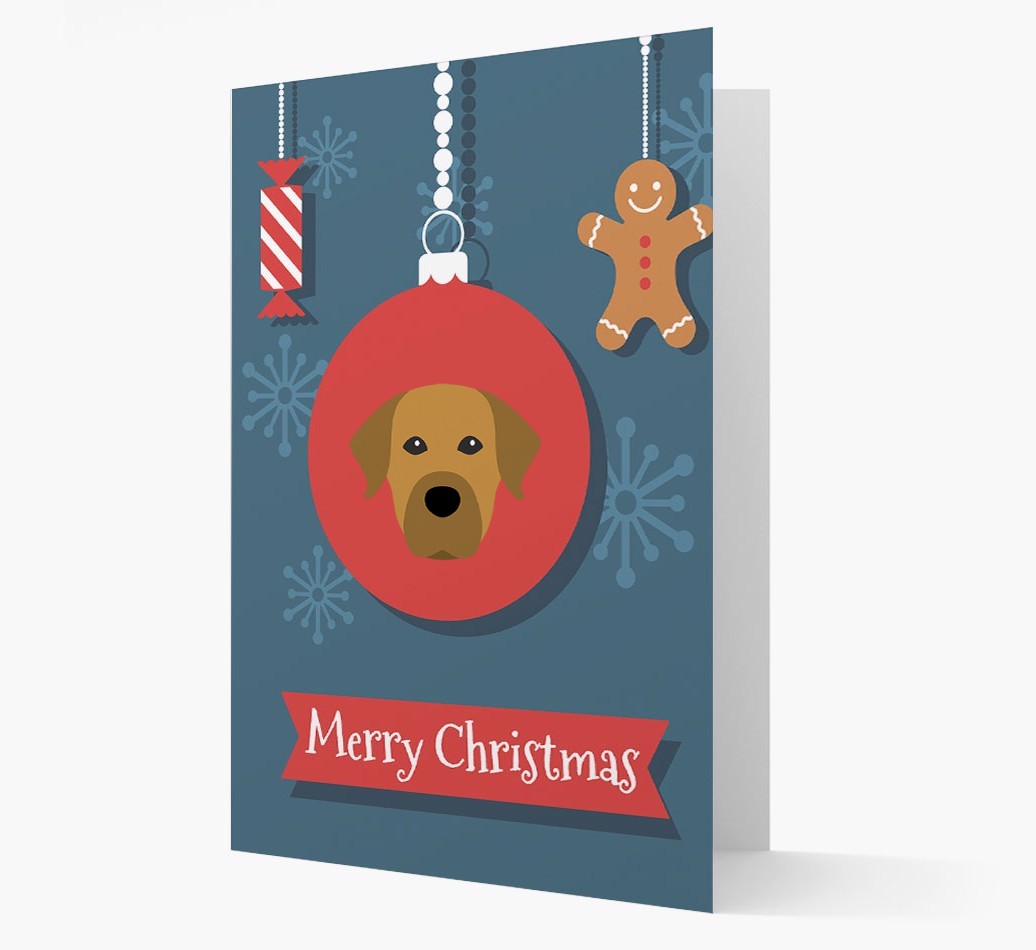 {breedCommonName} Ornament Christmas Card