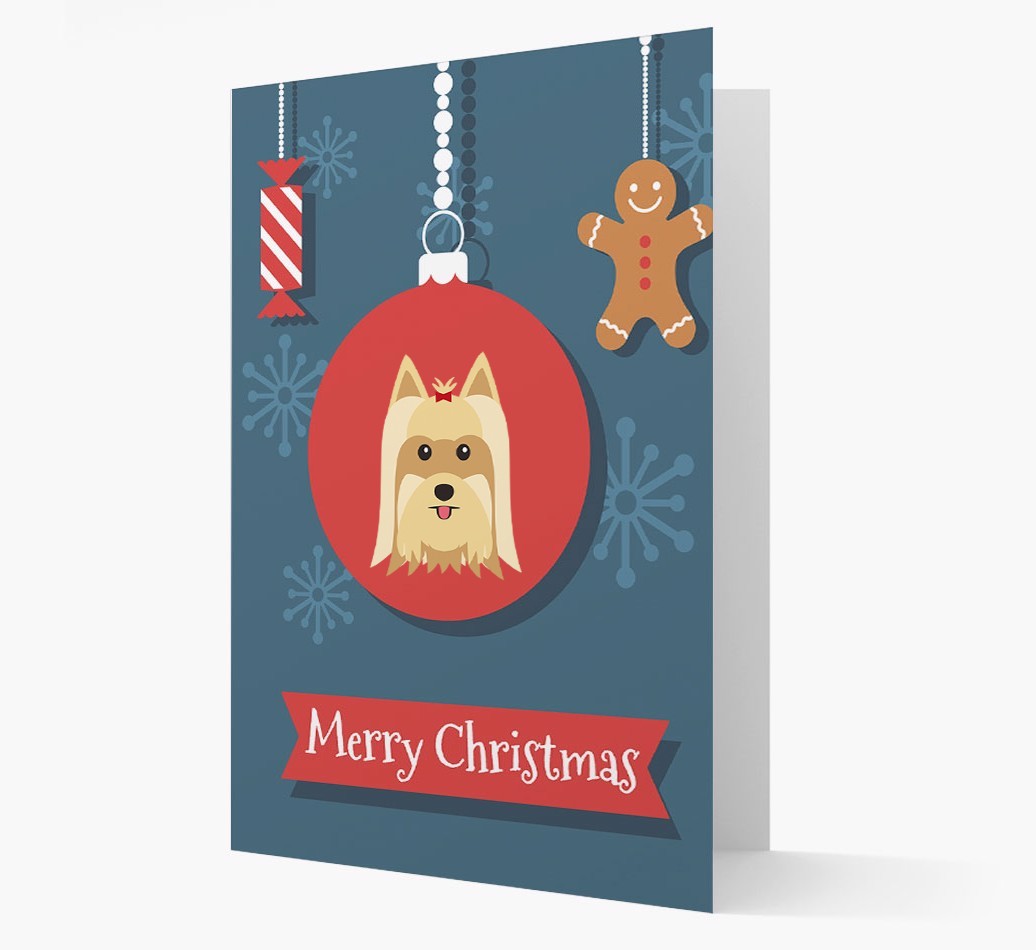 {breedCommonName} Ornament Christmas Card