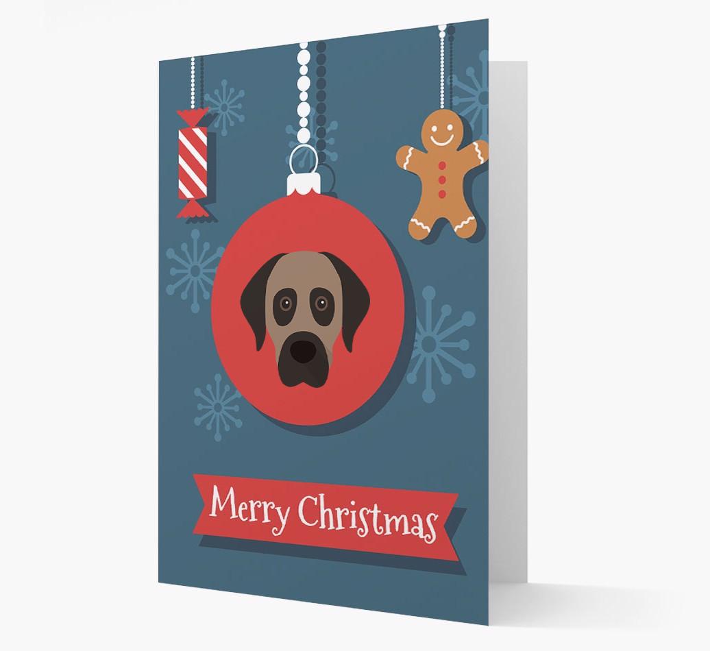 {breedCommonName} Ornament Christmas Card