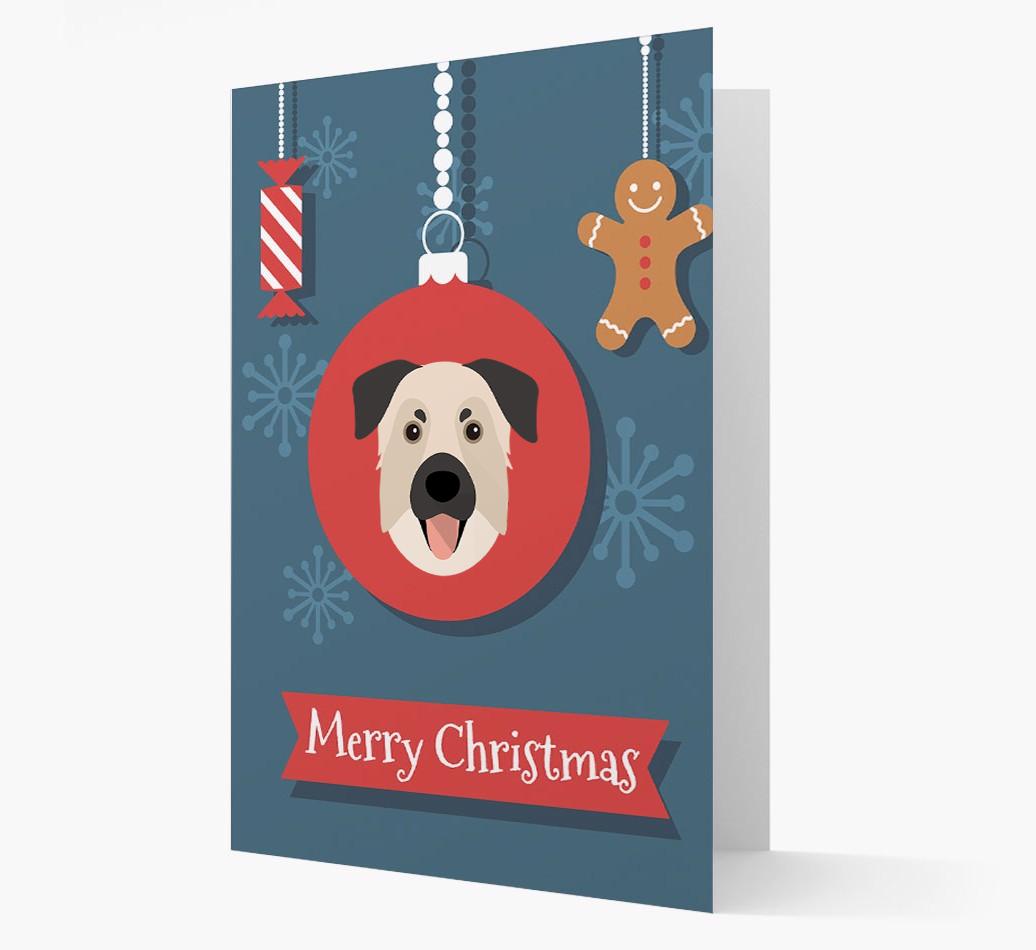 {breedCommonName} Ornament Christmas Card