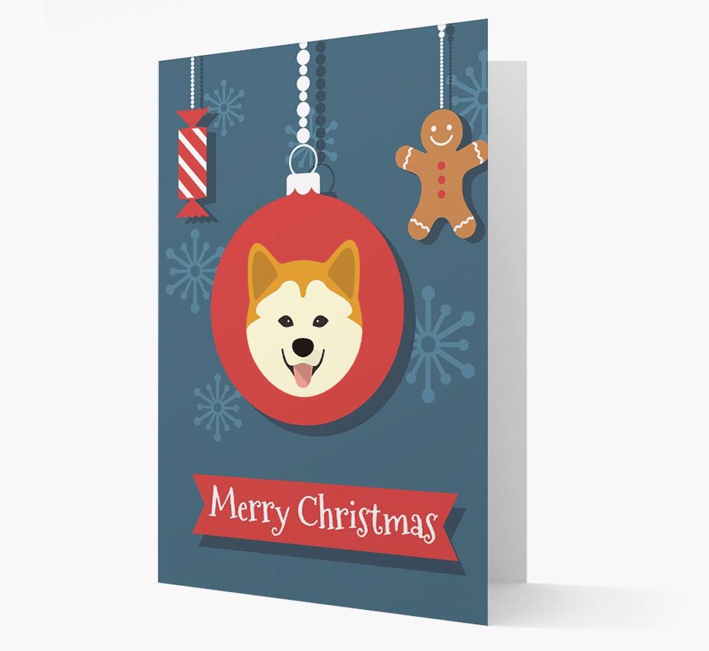 {breedCommonName} Ornament Christmas Card