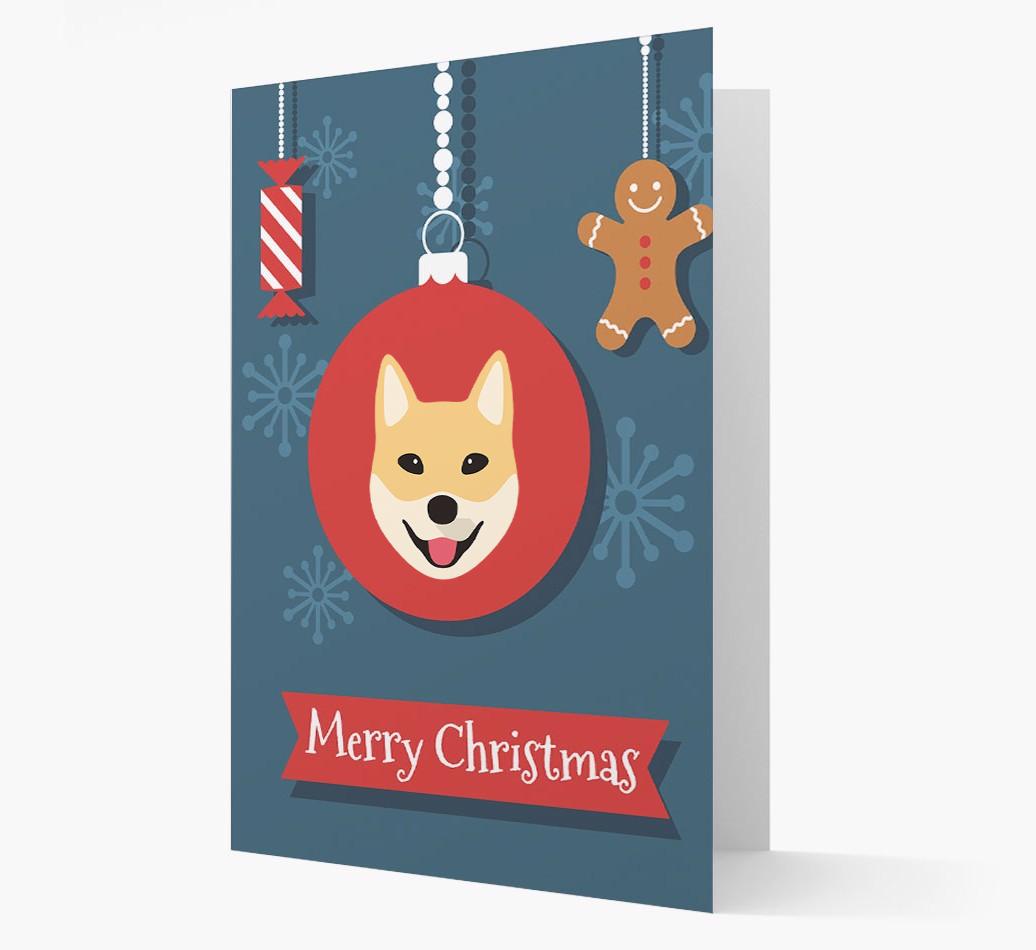 {breedCommonName} Ornament Christmas Card