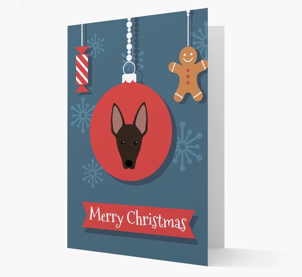 {breedCommonName} Ornament Christmas Card