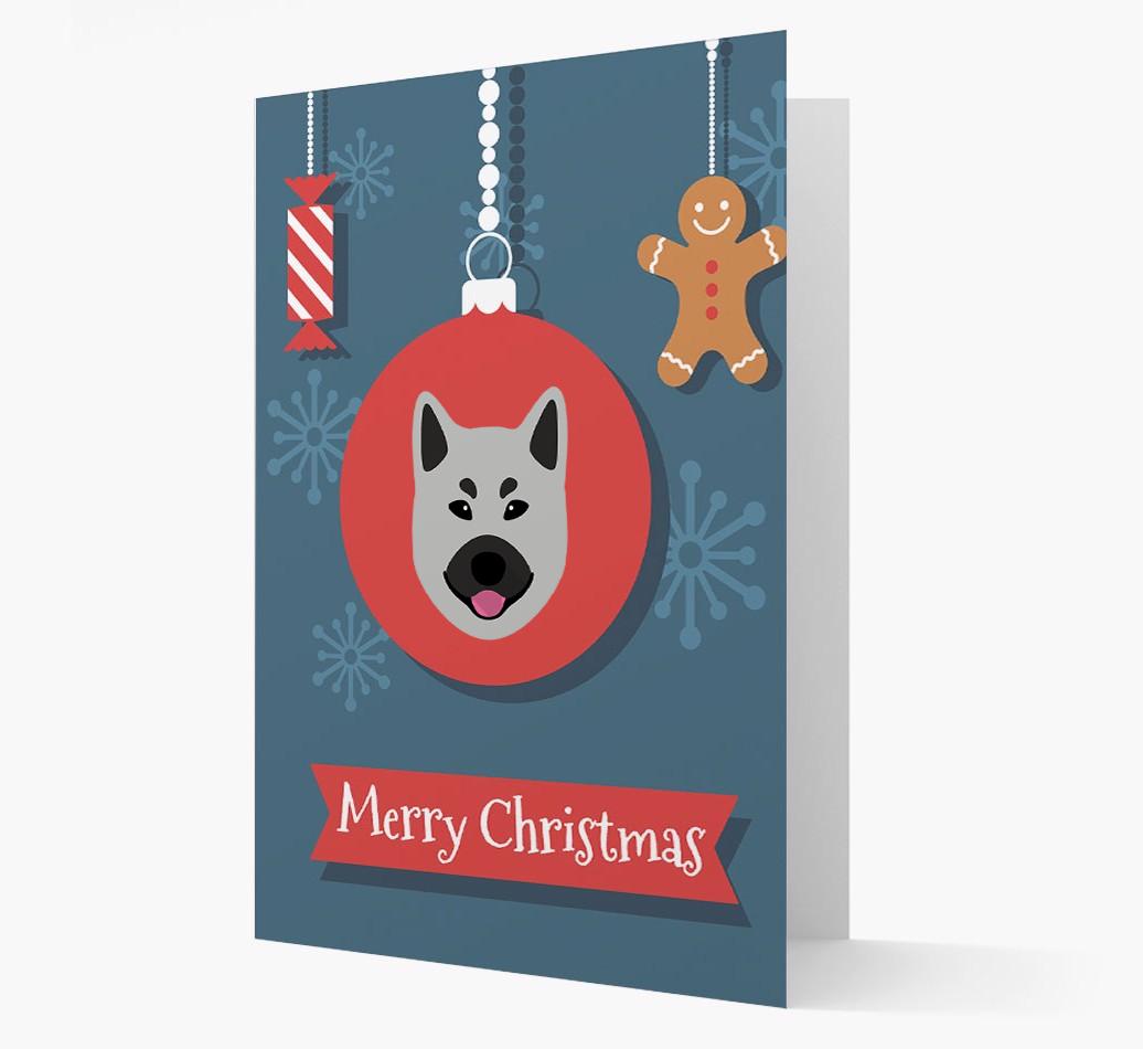 {breedCommonName} Ornament Christmas Card
