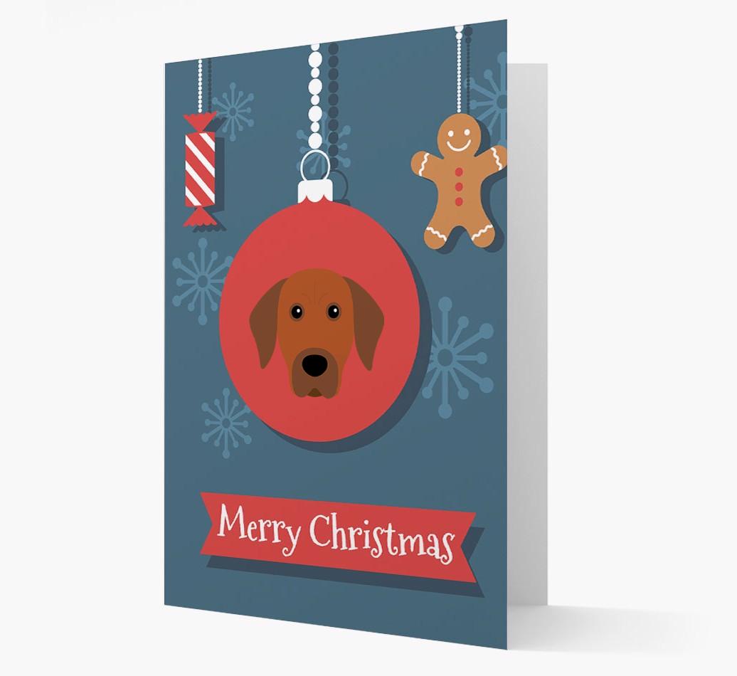 {breedCommonName} Ornament Christmas Card