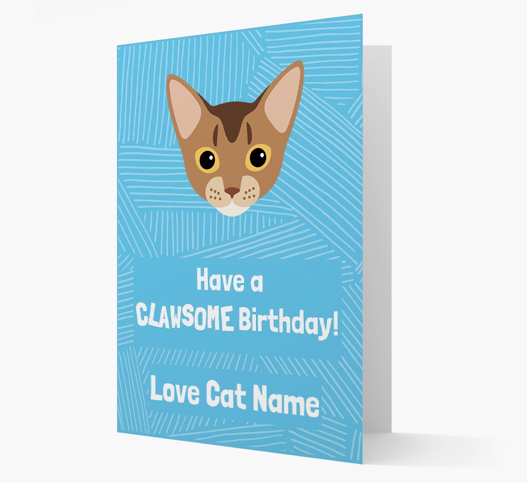 'Clawsome Birthday' - Personalised {breedCommonName} Card