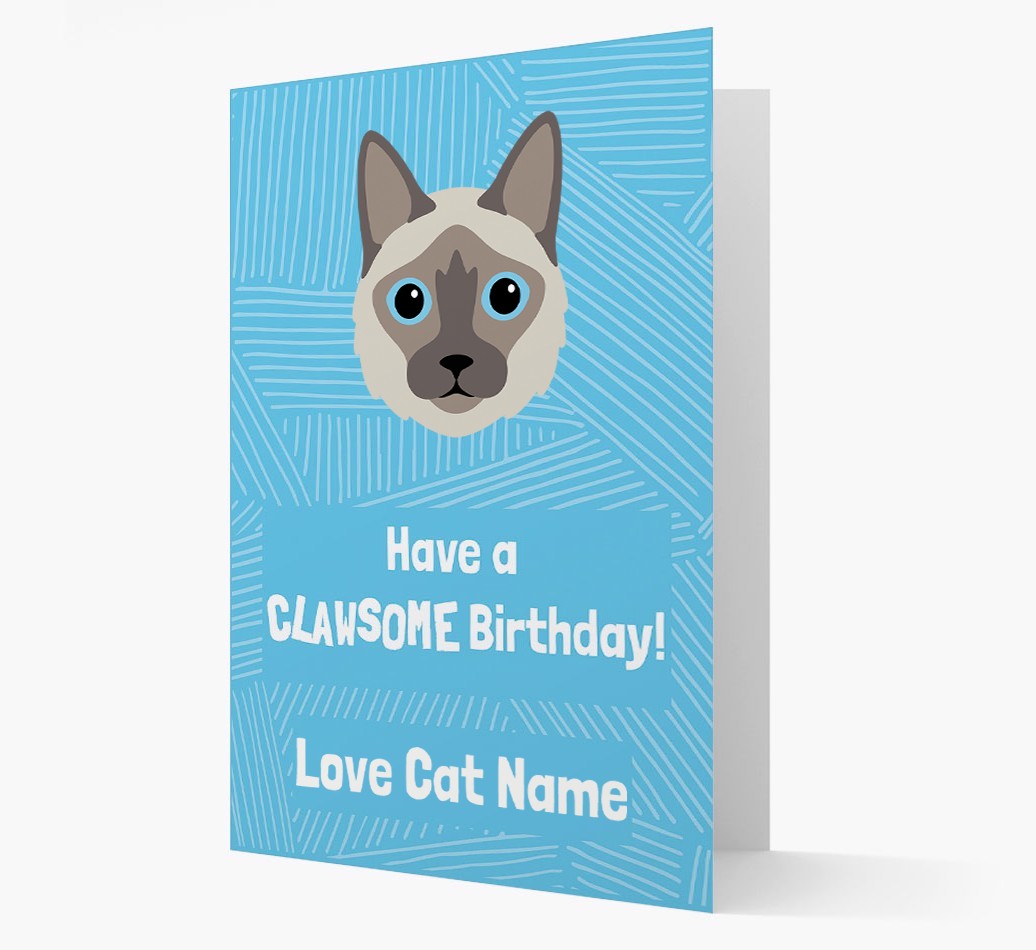 'Clawsome Birthday' - Personalised {breedCommonName} Card