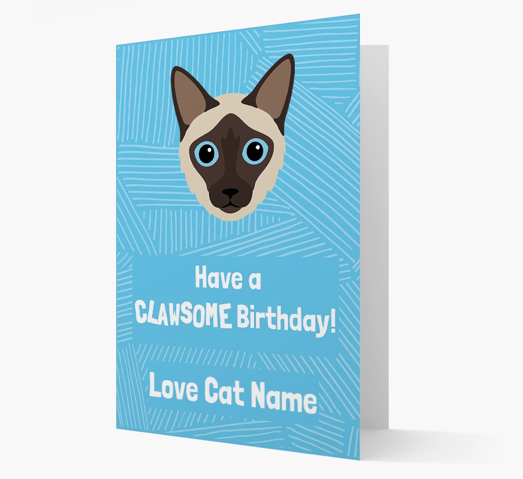 'Clawsome Birthday' - Personalised {breedCommonName} Card