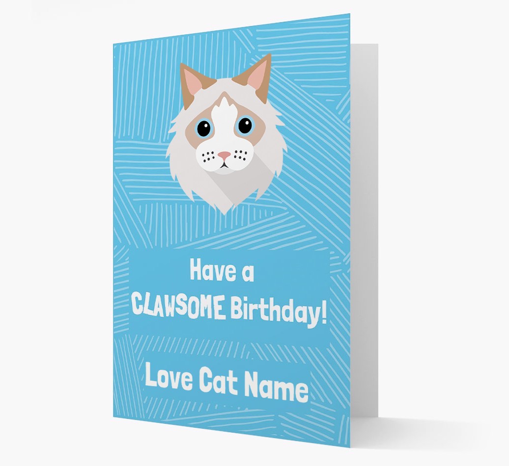 'Clawsome Birthday' - Personalised {breedCommonName} Card