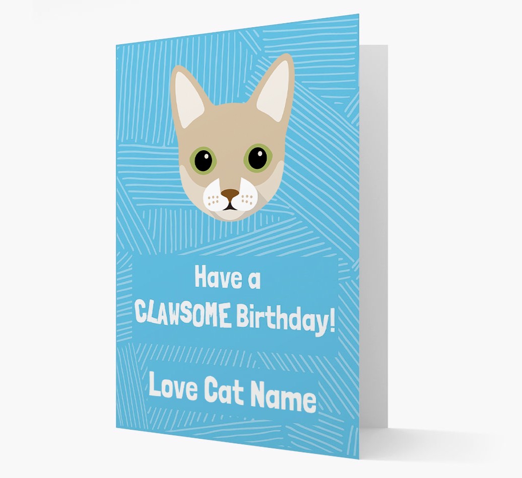 'Clawsome Birthday' - Personalised {breedCommonName} Card