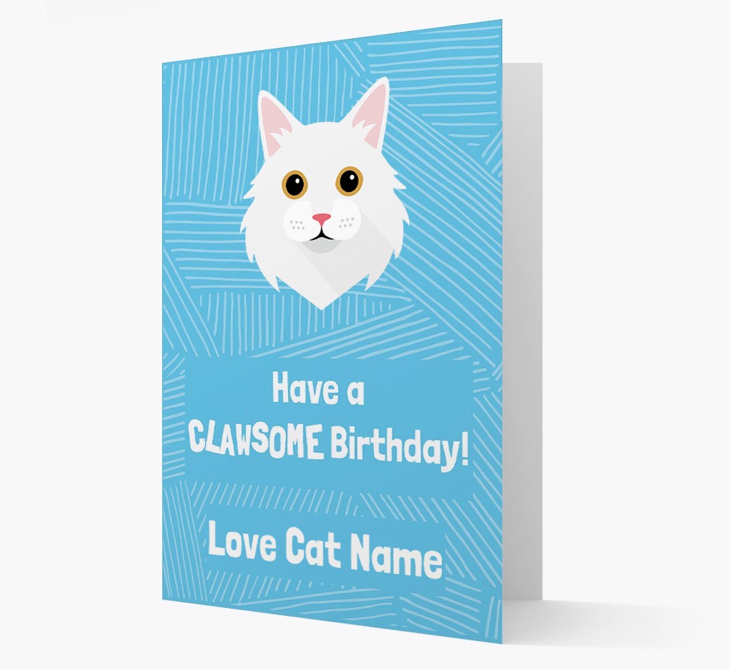'Clawsome Birthday' - Personalised {breedCommonName} Card