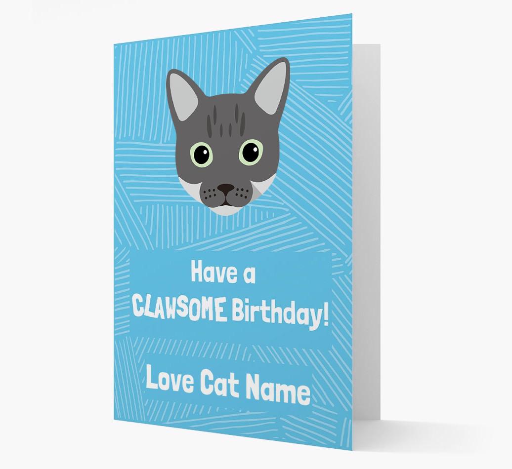 'Clawsome Birthday' - Personalized {breedCommonName} Card