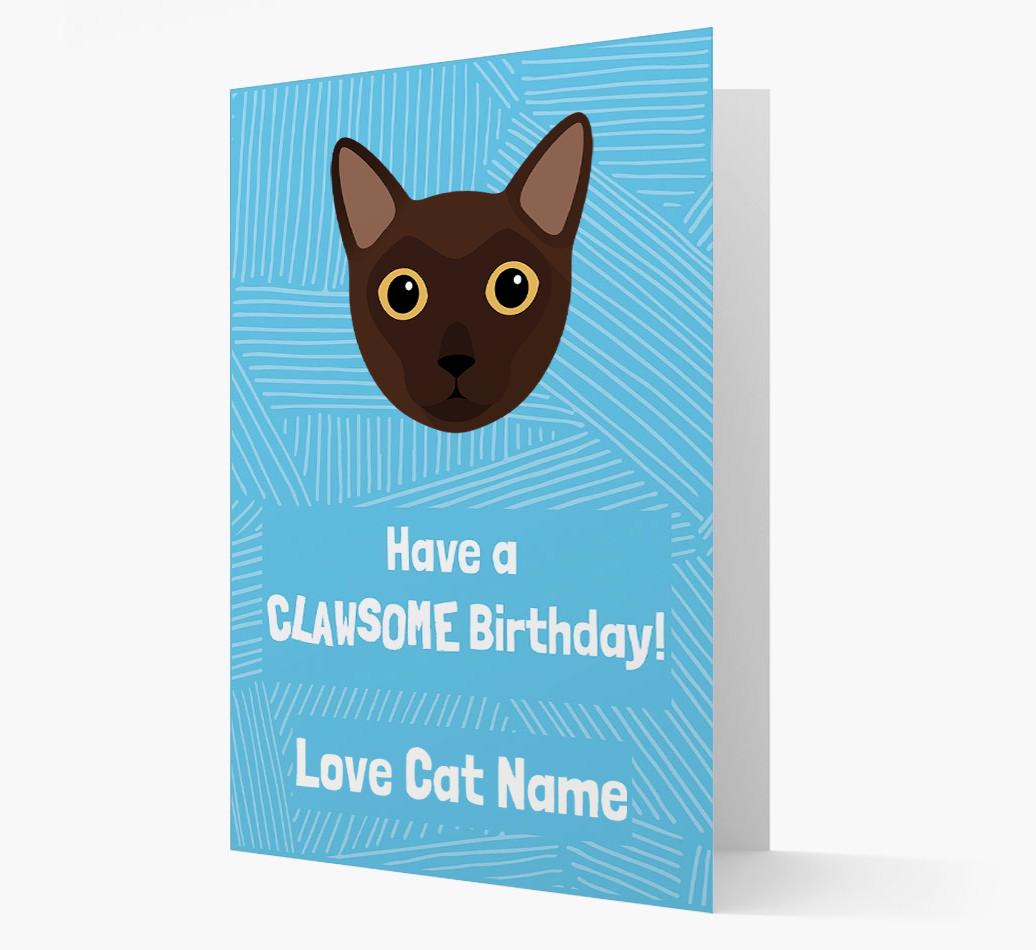 'Clawsome Birthday' - Personalized {breedCommonName} Card