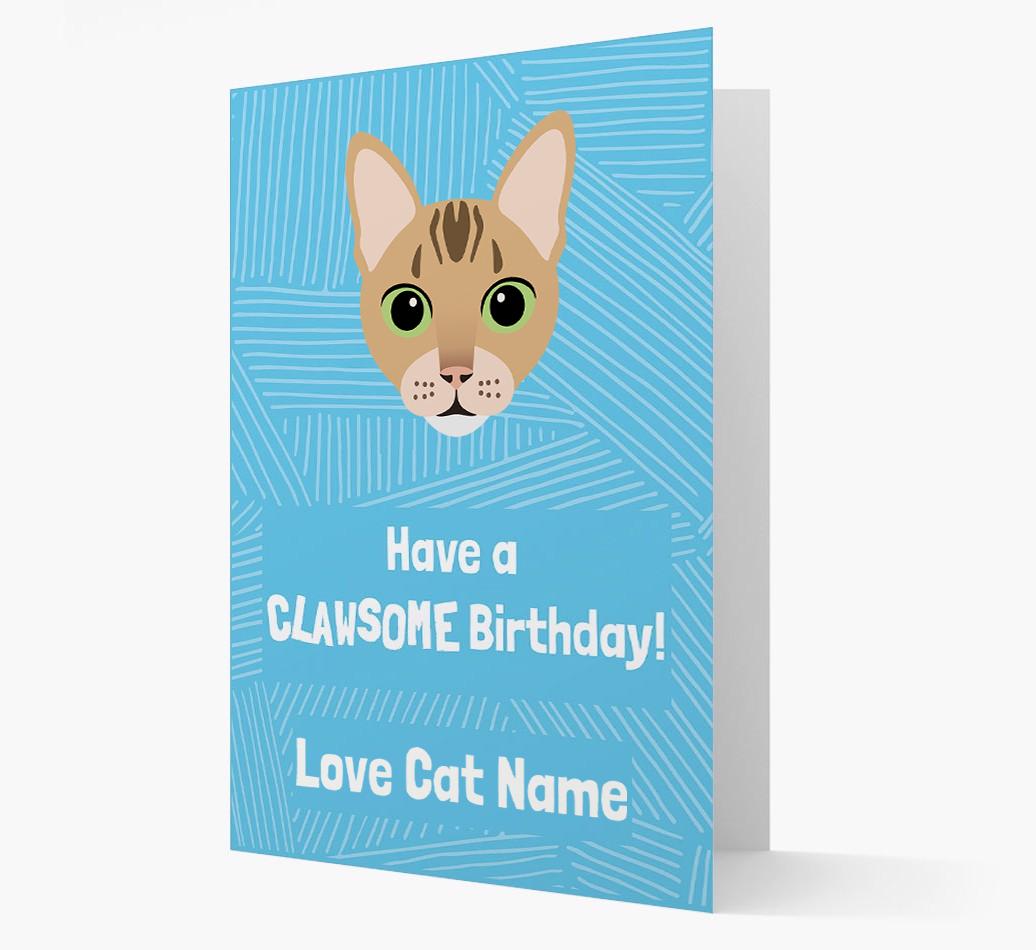 'Clawsome Birthday' - Personalized {breedCommonName} Card