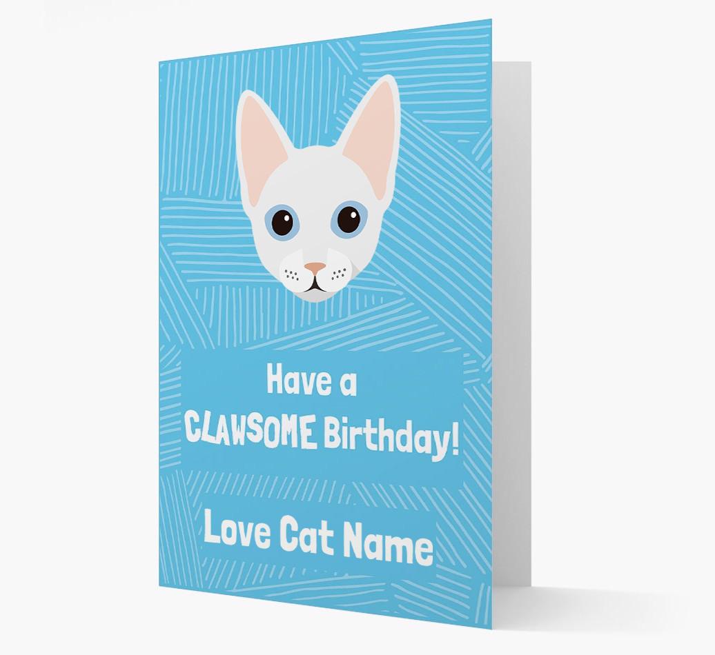 'Clawsome Birthday' - Personalized {breedCommonName} Card