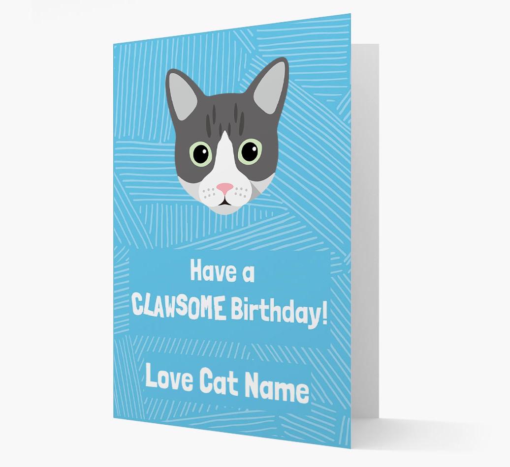 'Clawsome Birthday' - Personalized {breedCommonName} Card