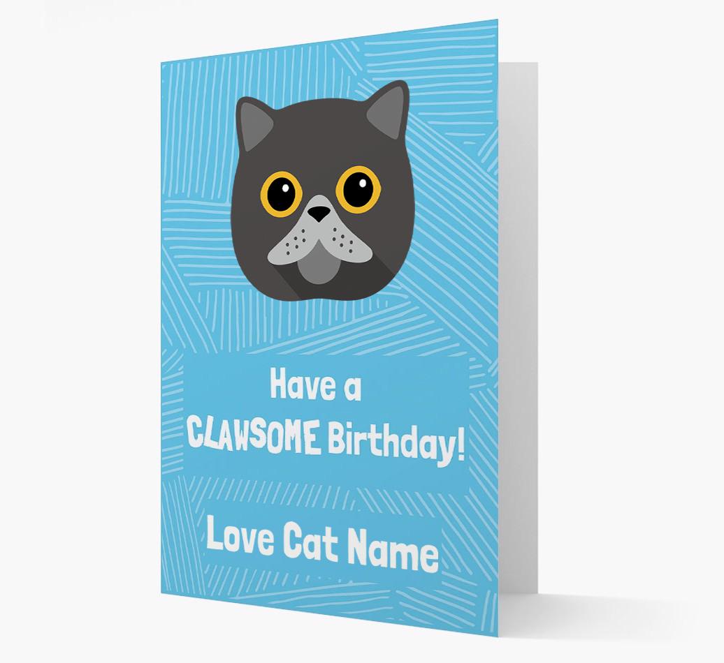 'Clawsome Birthday' - Personalized {breedCommonName} Card