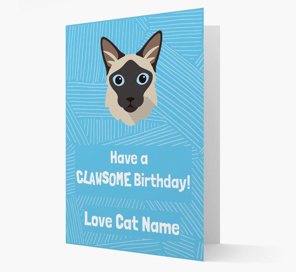 'Clawsome Birthday' - Personalized {breedCommonName} Card