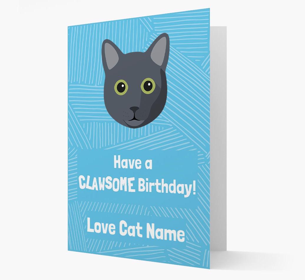 'Clawsome Birthday' - Personalized {breedCommonName} Card